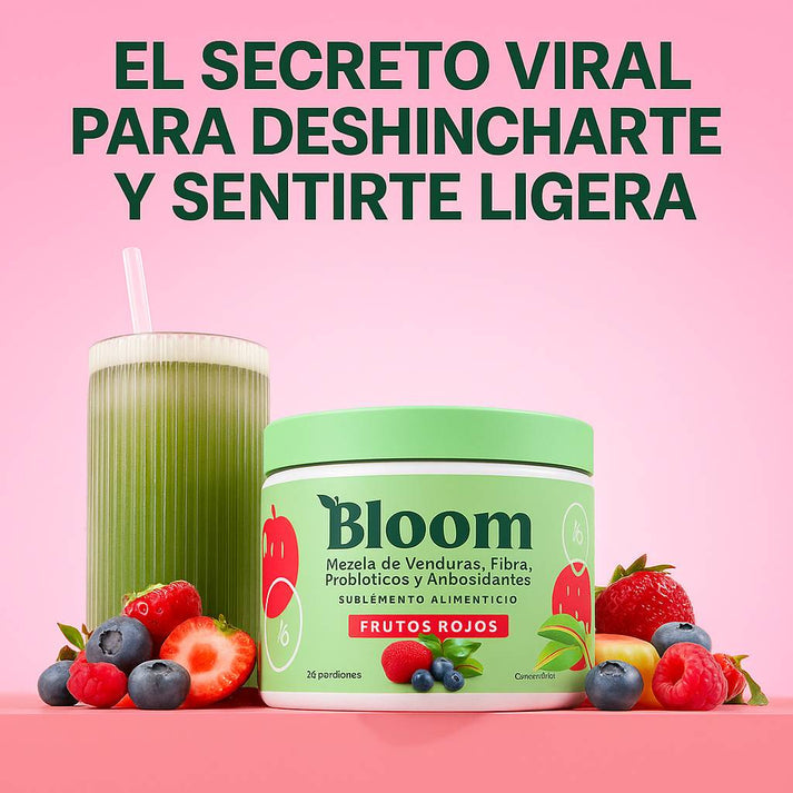 BLOOM ™️- JUGO VERDE - DESHINCHA, ENERGIZA, TRANSFORMA ⭐⭐⭐⭐⭐