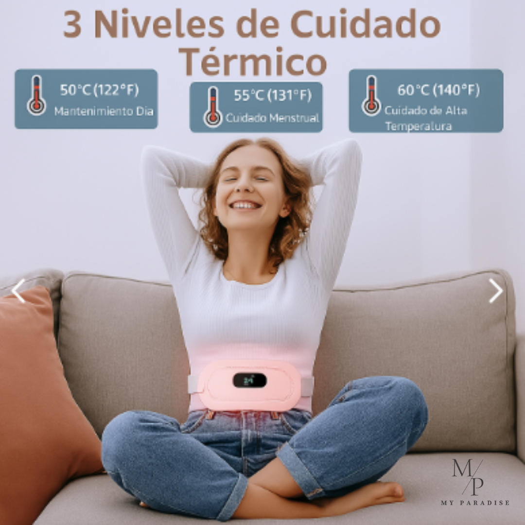 THERMIYA™️-CINTURÓN DOLOR MENSTRUAL TÉRMICO MASAJES ⭐⭐⭐⭐⭐