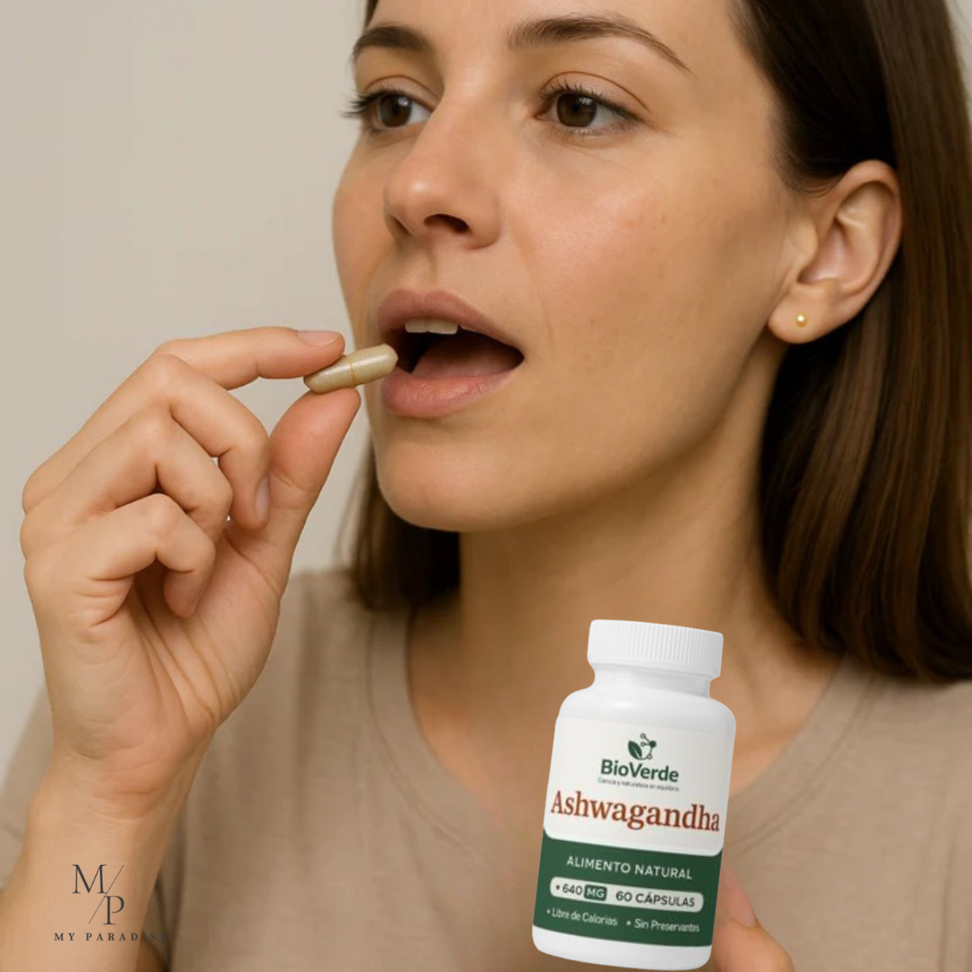 ASHWAGANDHA 60 CÁP. BIO VERDE ⭐⭐⭐⭐⭐