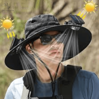 COOLCAP™ – SOMBRERO CON VENTILADOR SOLAR DOBLE ⭐⭐⭐⭐⭐