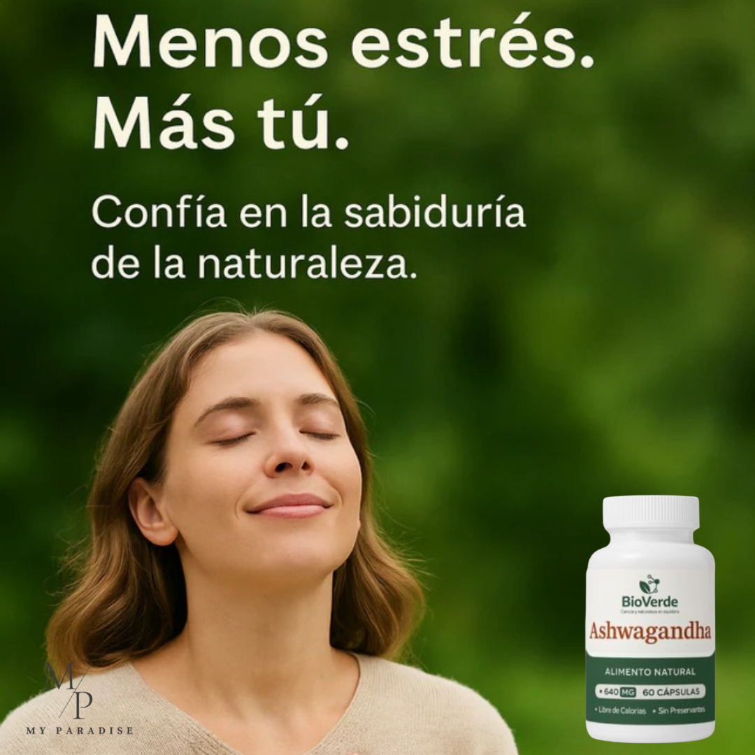 ASHWAGANDHA 60 CÁP. BIO VERDE ⭐⭐⭐⭐⭐