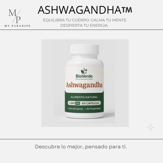 ASHWAGANDHA 60 CÁP. BIO VERDE ⭐⭐⭐⭐⭐