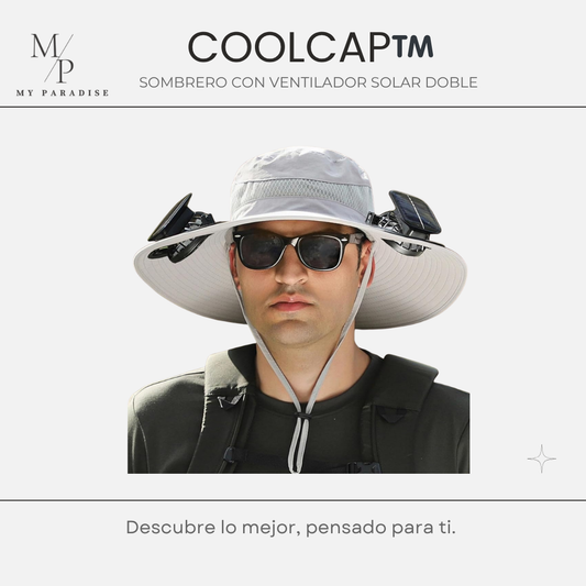COOLCAP™ – SOMBRERO CON VENTILADOR SOLAR DOBLE ⭐⭐⭐⭐⭐